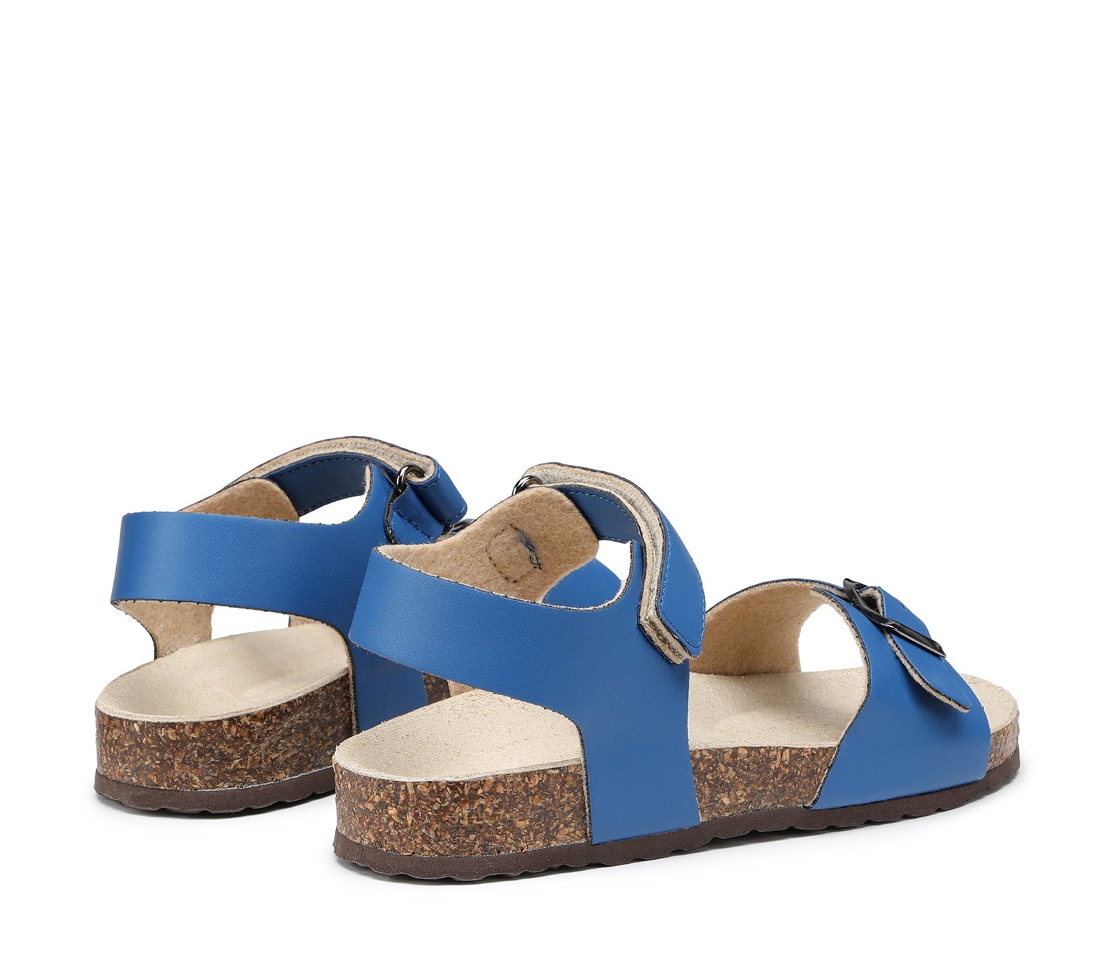 Royal Blue Children's Sandals with Velcro Closure and Contoured Insole