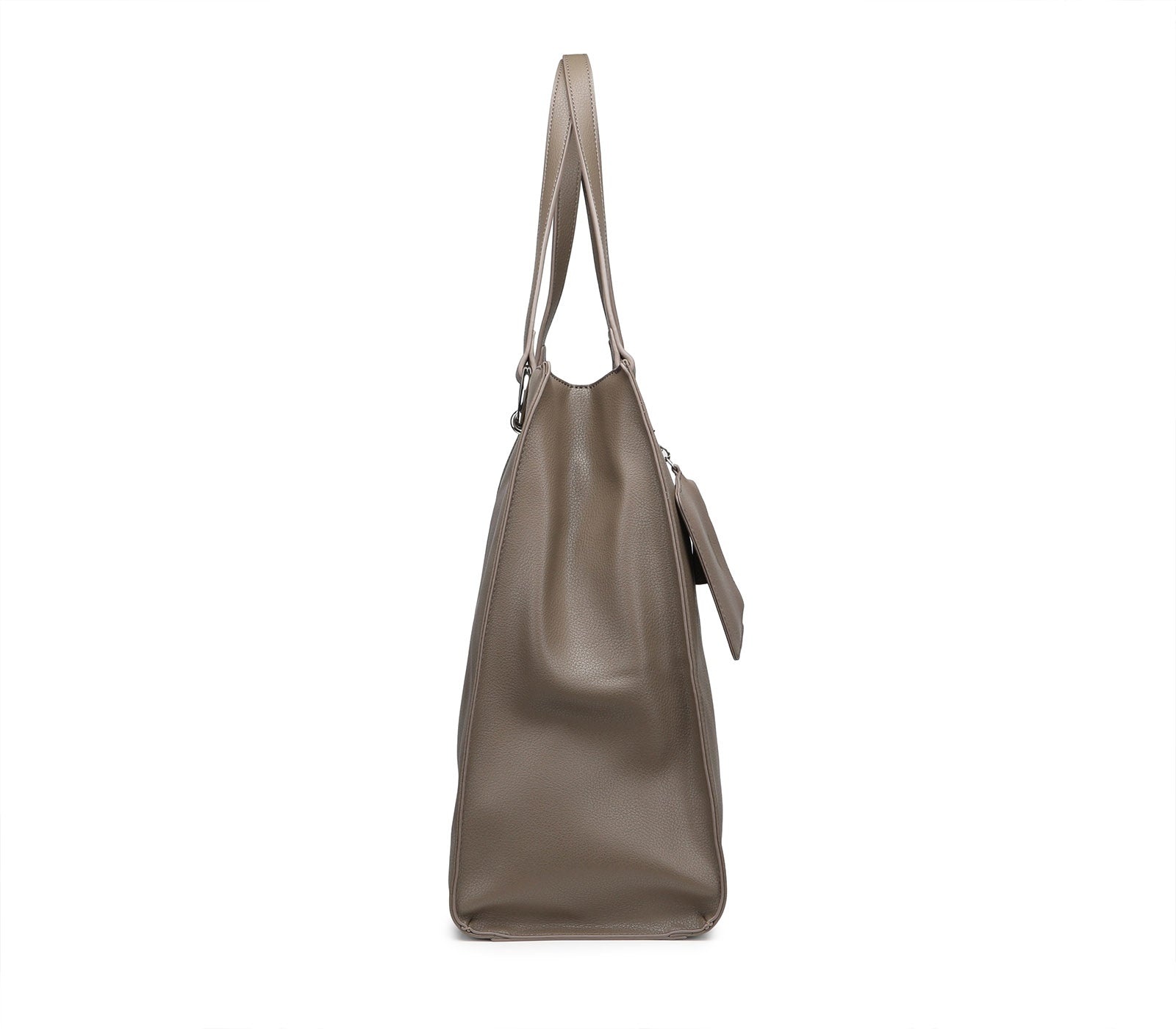 Straight Line Shopper with Small External Clutch Bag