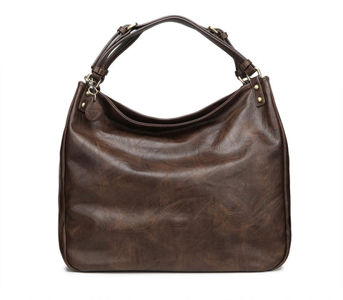 Women's Hobo Bag with Dark Brown Shoulder Strap 