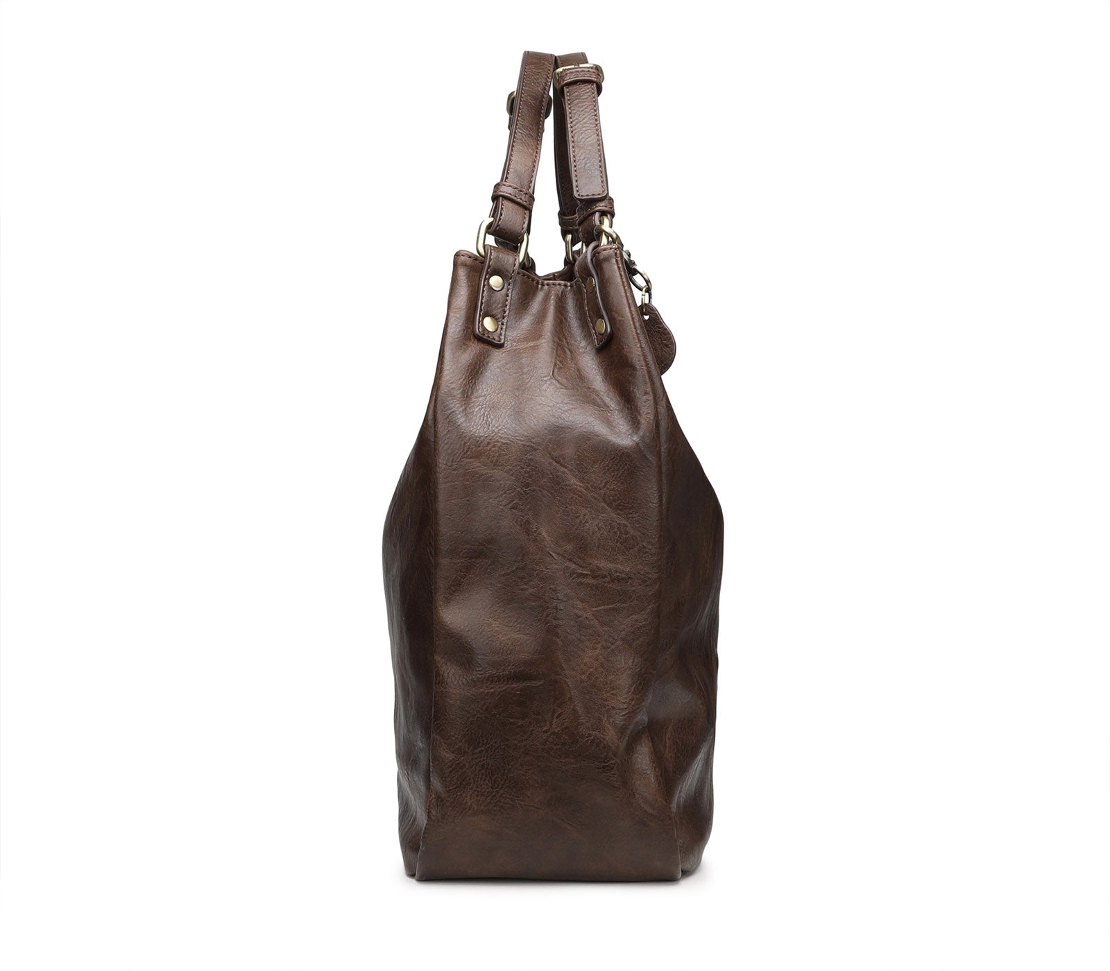 Women's Hobo Bag with Dark Brown Shoulder Strap 