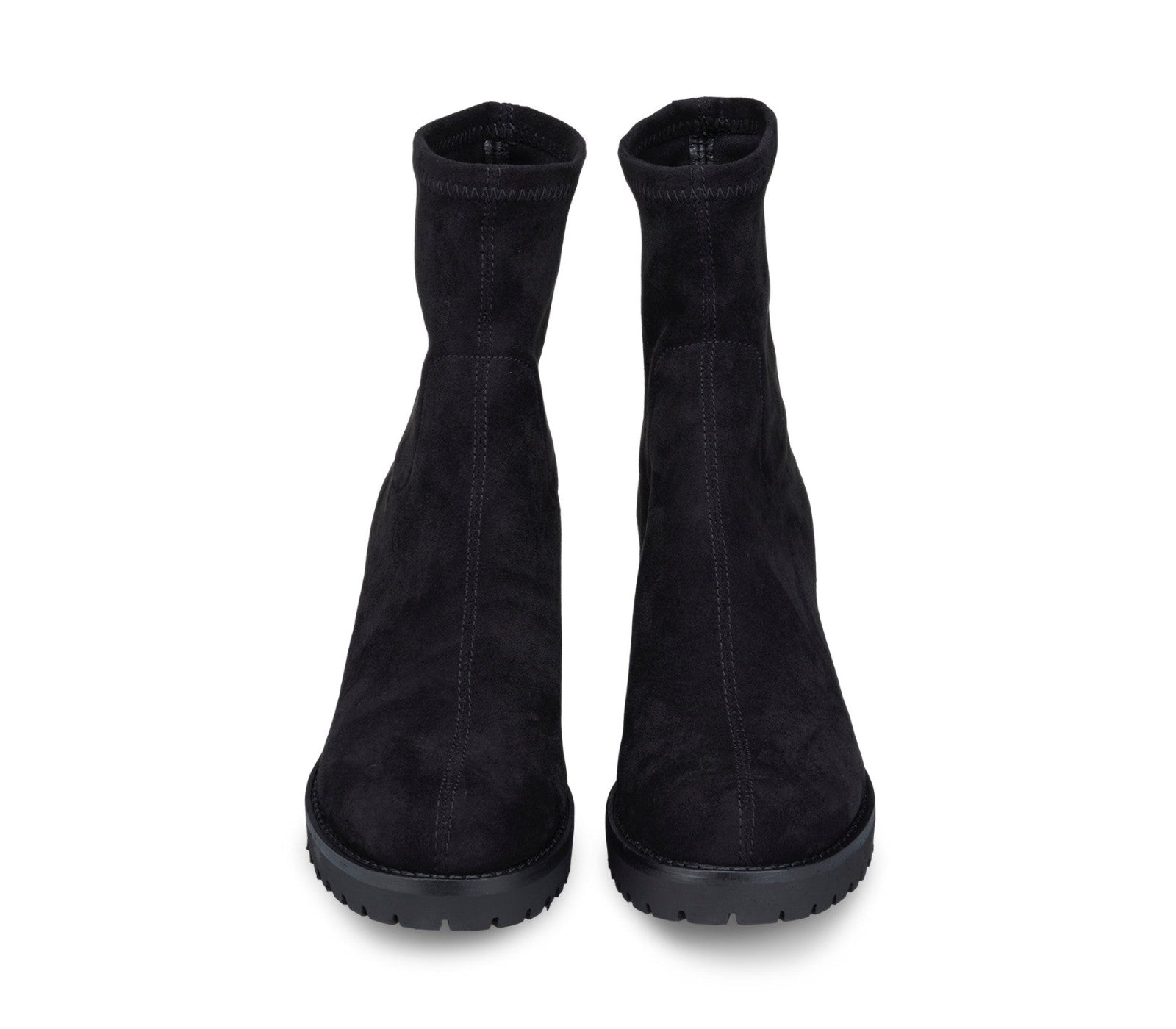 Women's Black Suede Ankle Boots