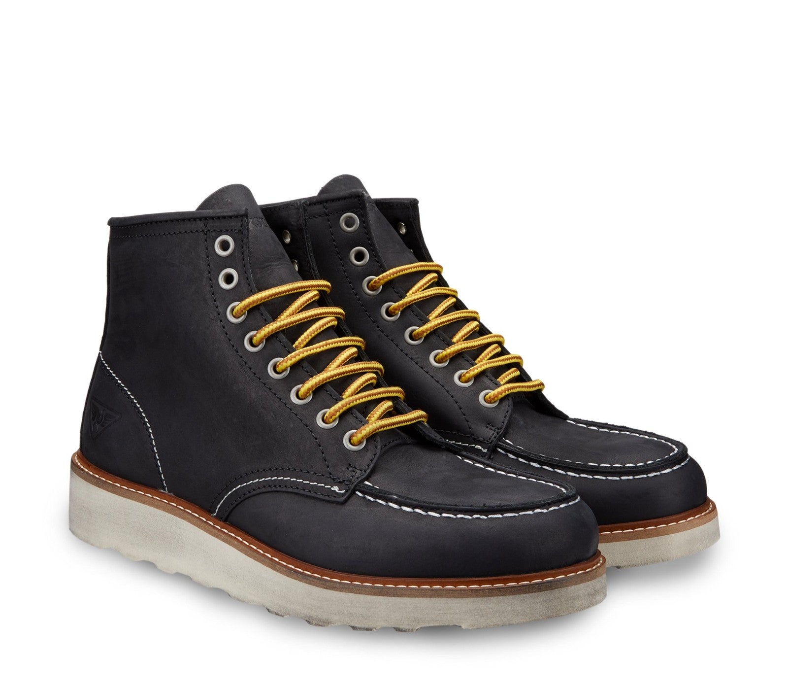 Men's Leather Boots Black - Docksteps Official