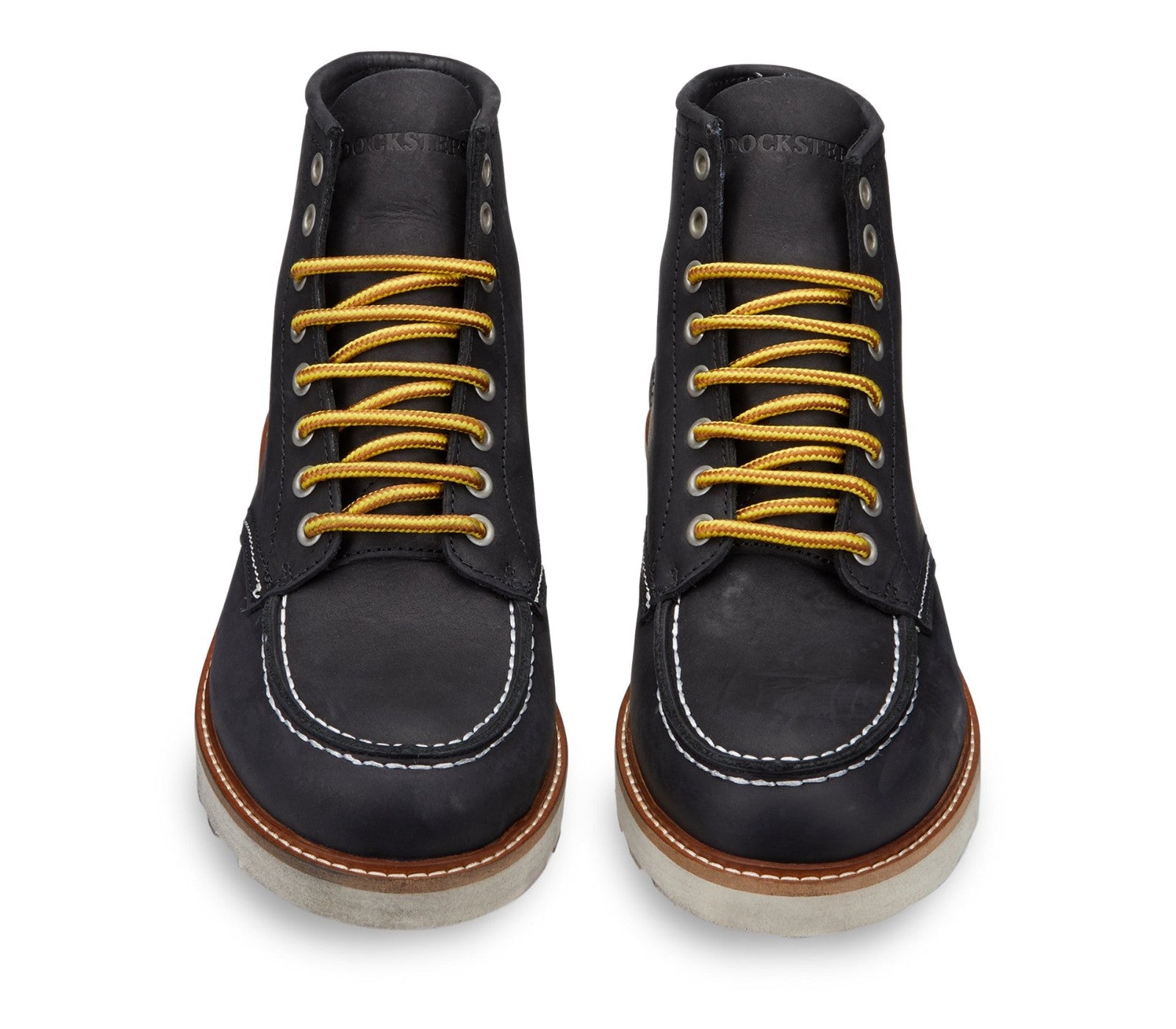 Men's Leather Boots Black - Docksteps Official