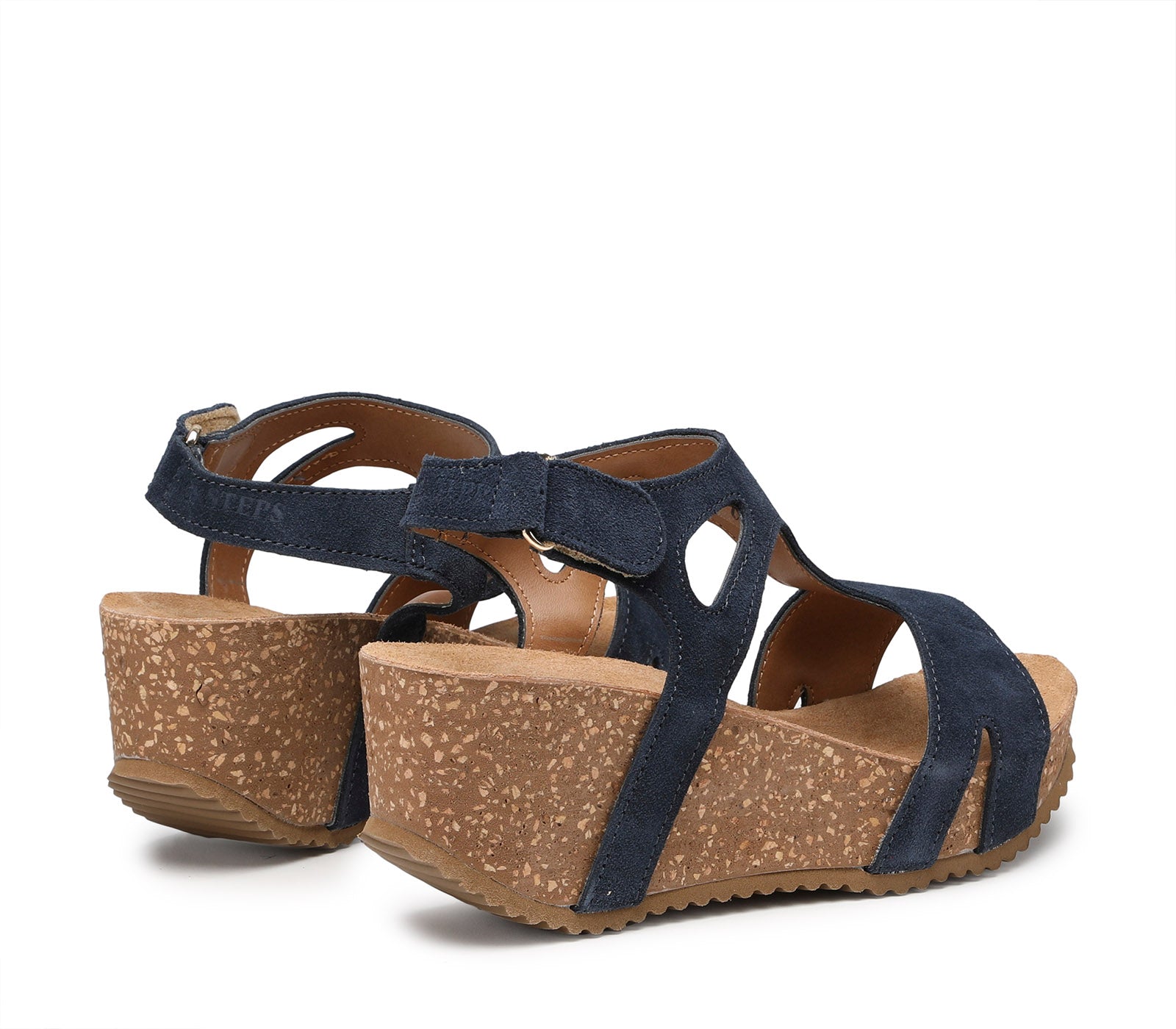 Midnight blue Docksteps women's wedge sandals