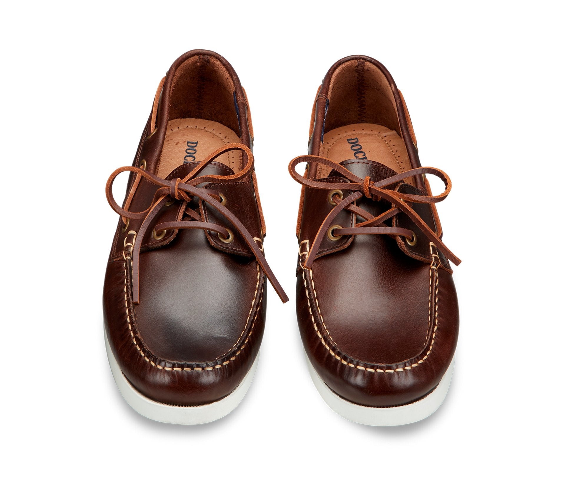 Beige Leather Men's Boat Shoes - Docksteps Official