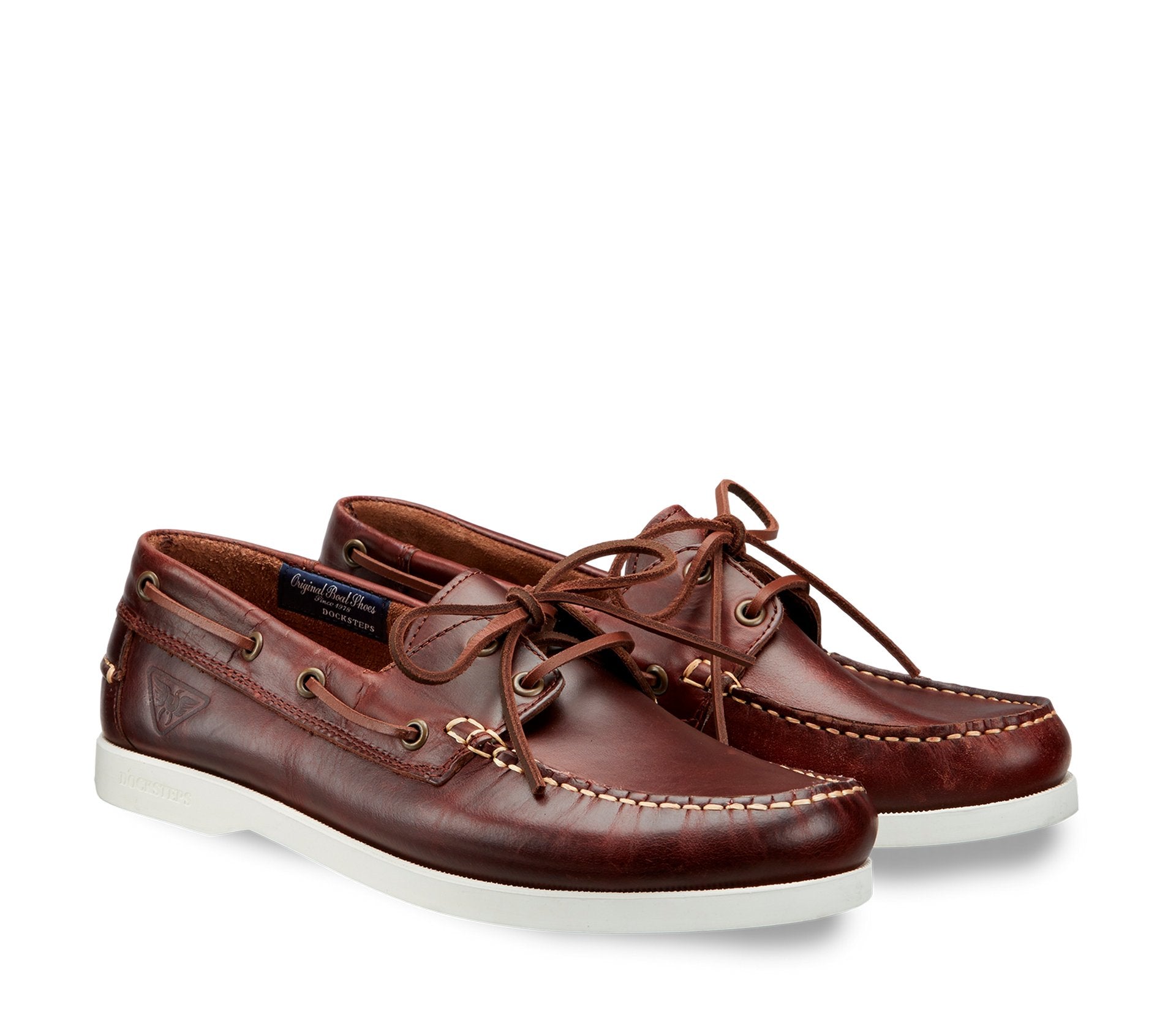 Men's Laced Leather Boat Shoes