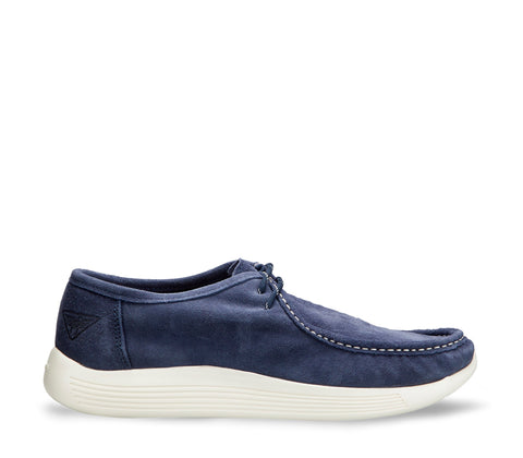 Blue Suede Men's Moccasins