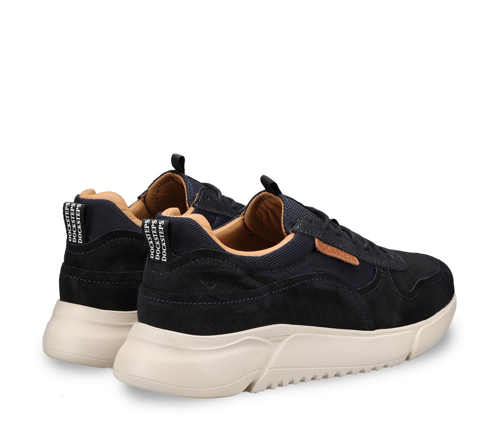 Black Men's Sneakers with White Rubber Sole