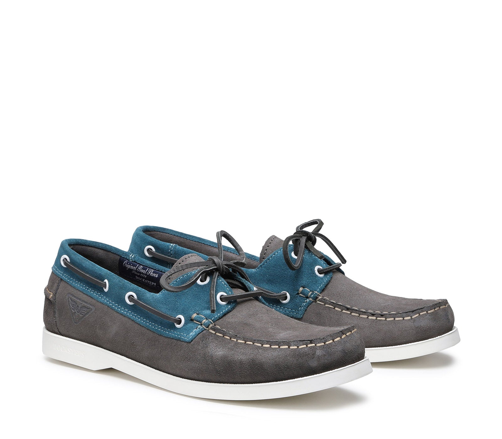Docksteps suede boat shoes with laces