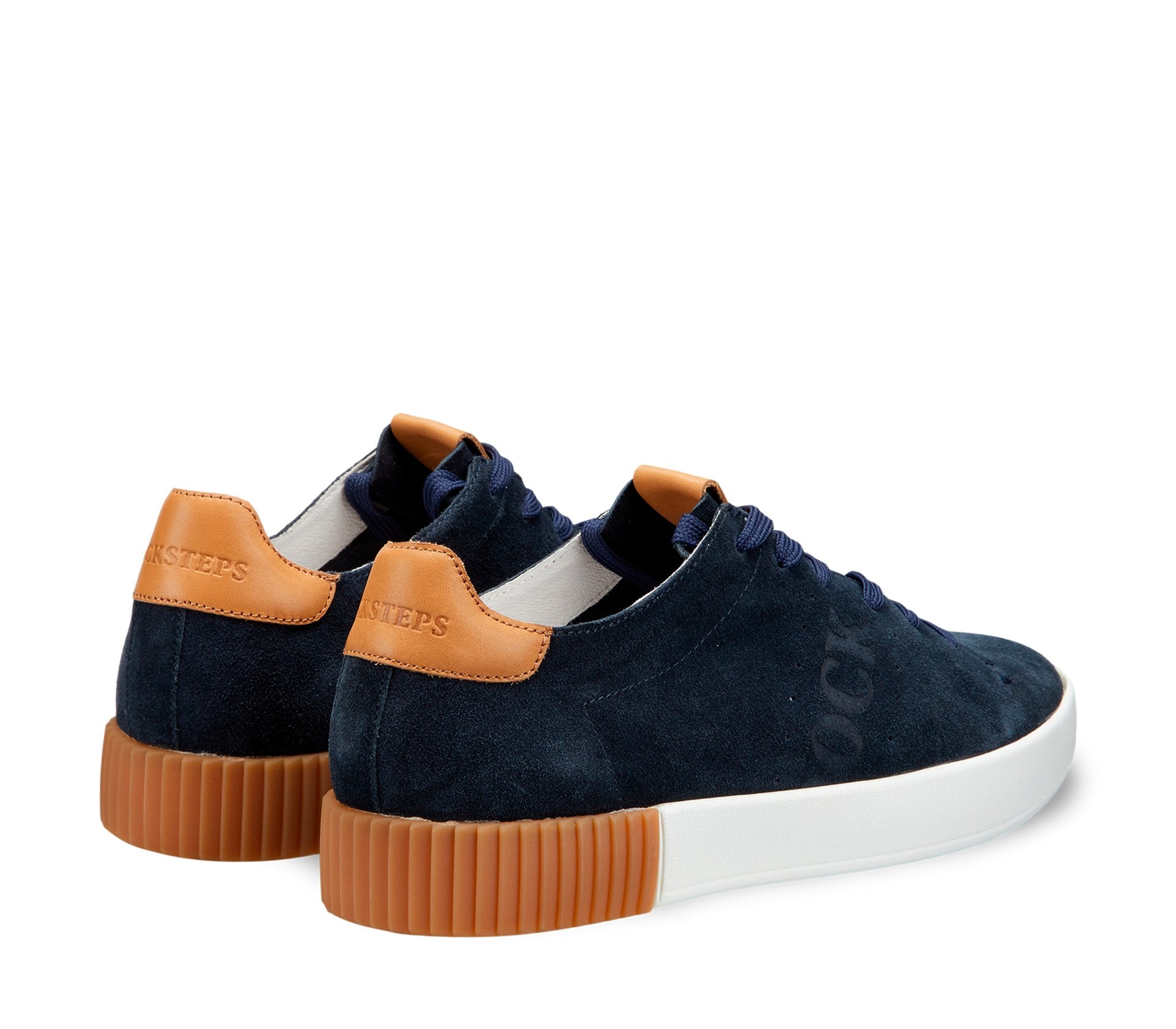 Docksteps men's mixed leather/suede trainers