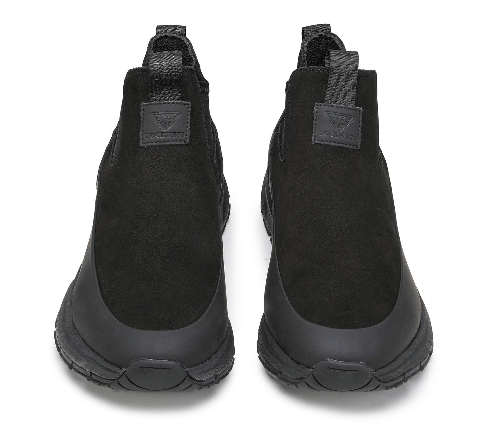 Men's Slip On Sneakers in Nubuck and Rubberized Leather Without Laces