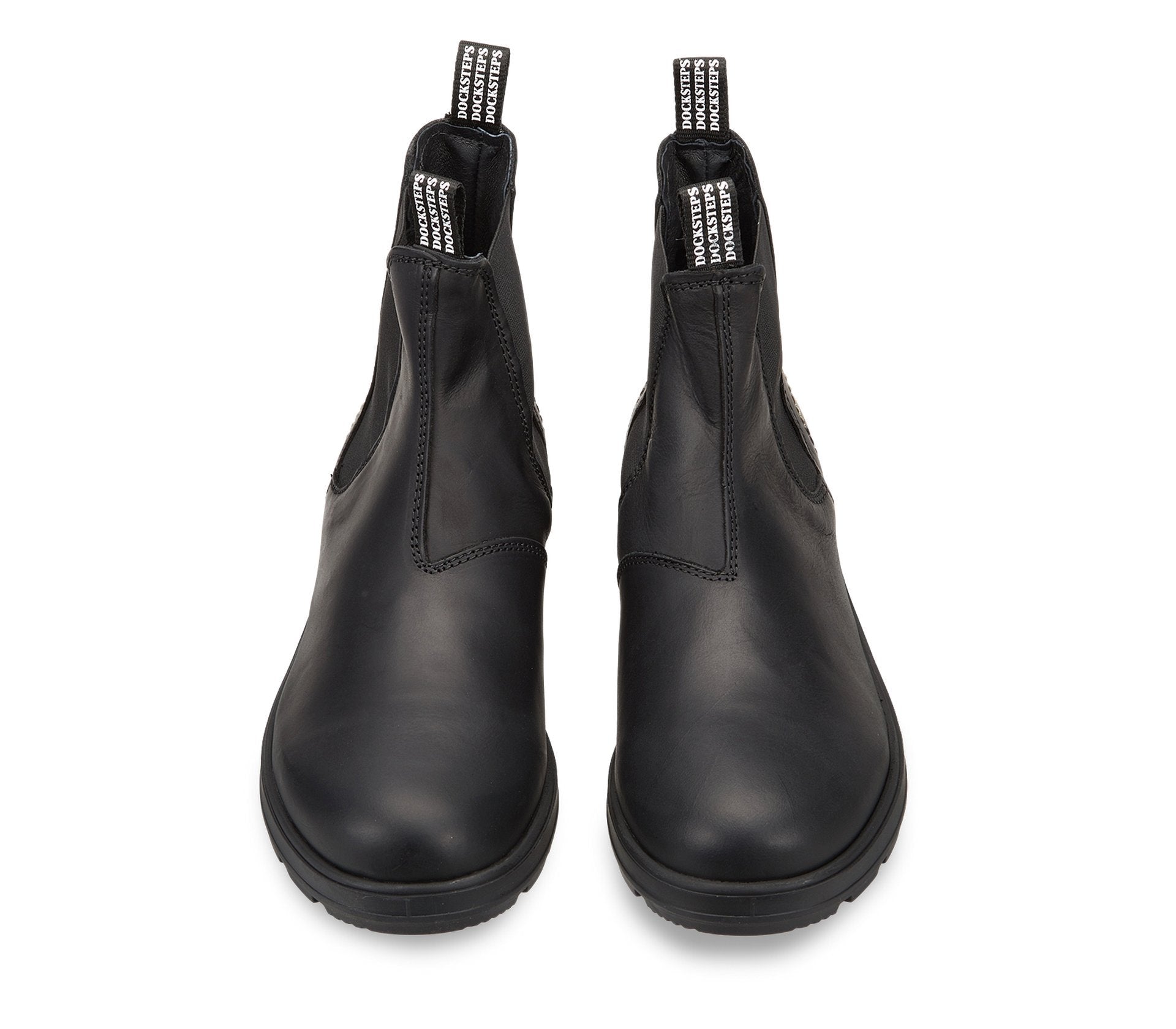 Black Men's Beatle Boots with Pull Up Rear and Front