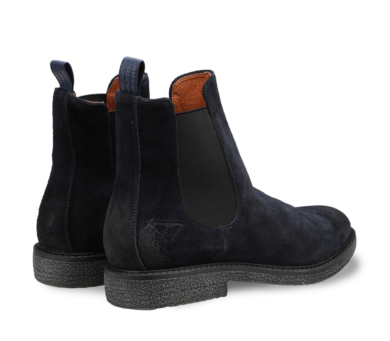 Men's Chelsea Ankle Boots in Suede with Elasticized Inserts
