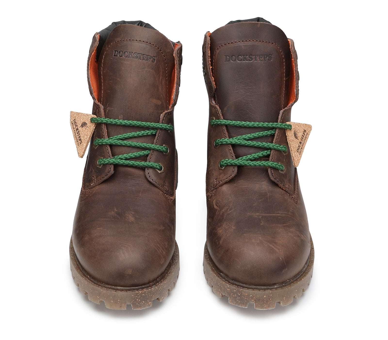 Men's Dark Brown Laced Boot Made from Sustainable Materials 