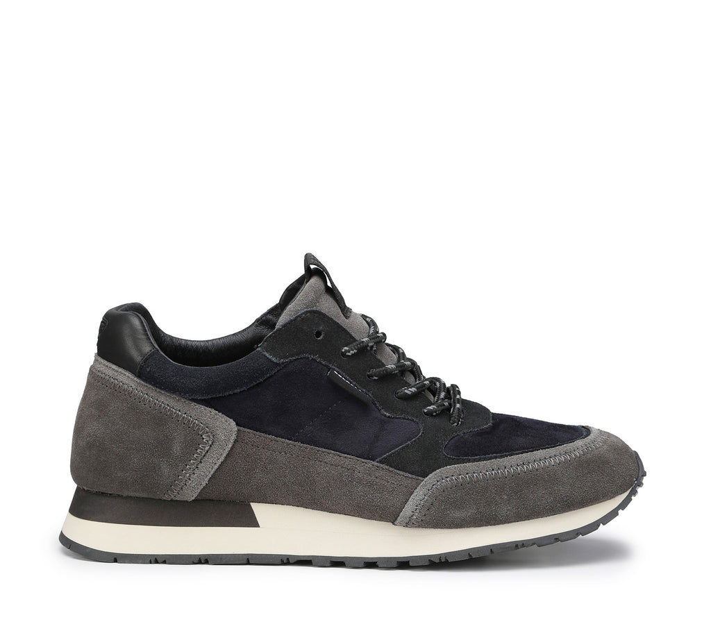 Men's Sneakers in Mixed Suede Leather