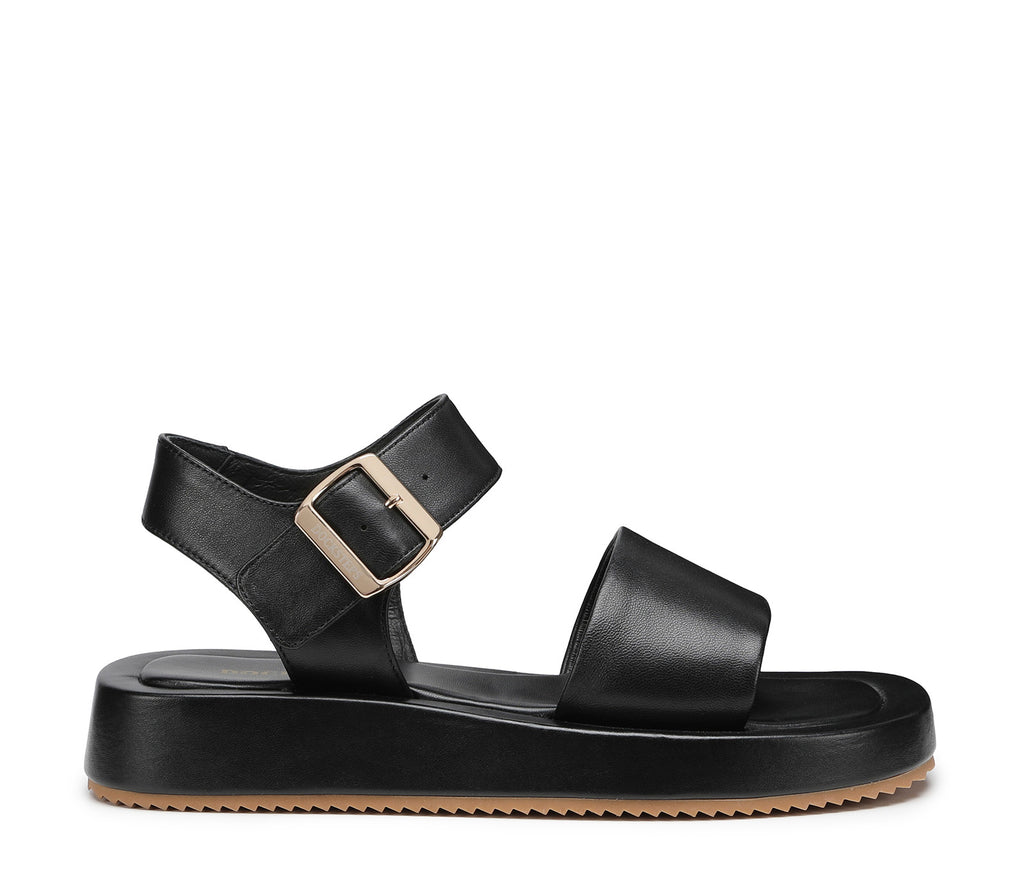 Women's Sandli with Mid-Platform Sole and Maxi Ankle Strap 
