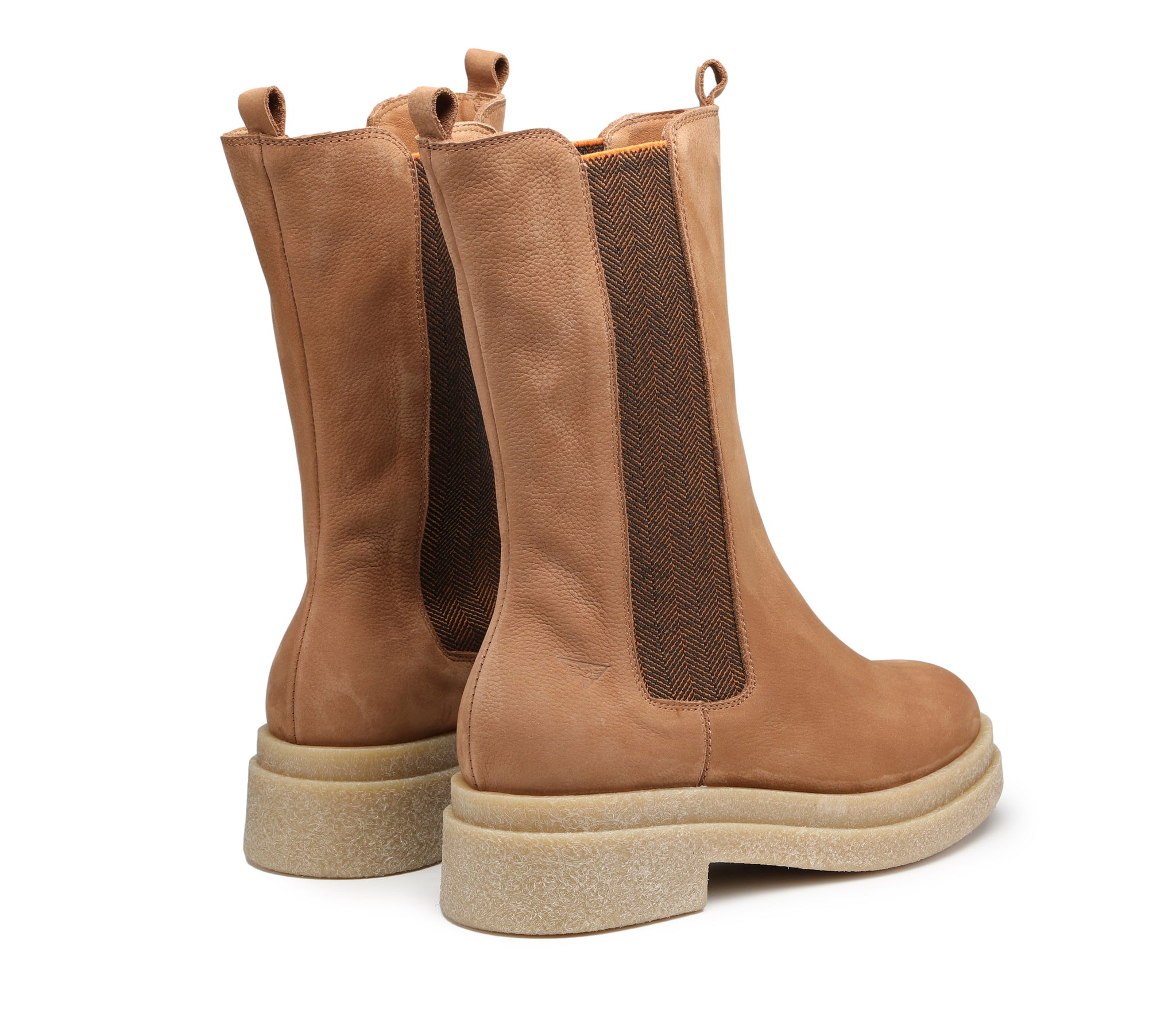 Women's Nubuck Boots with Rubber Sole